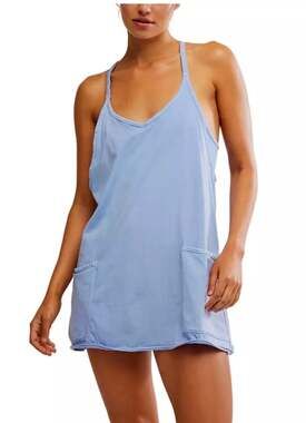 FP Movement Hot Shot Mini Dress Size XS Blue